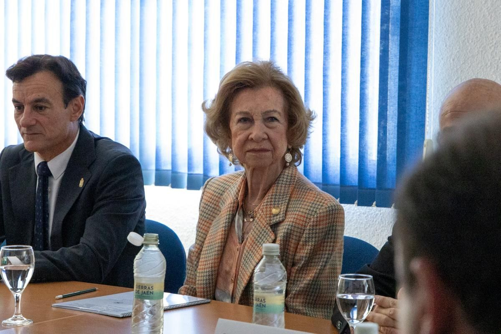 Visita de la Reina Sofía a las instalaciones del Banco de España, en imágenes