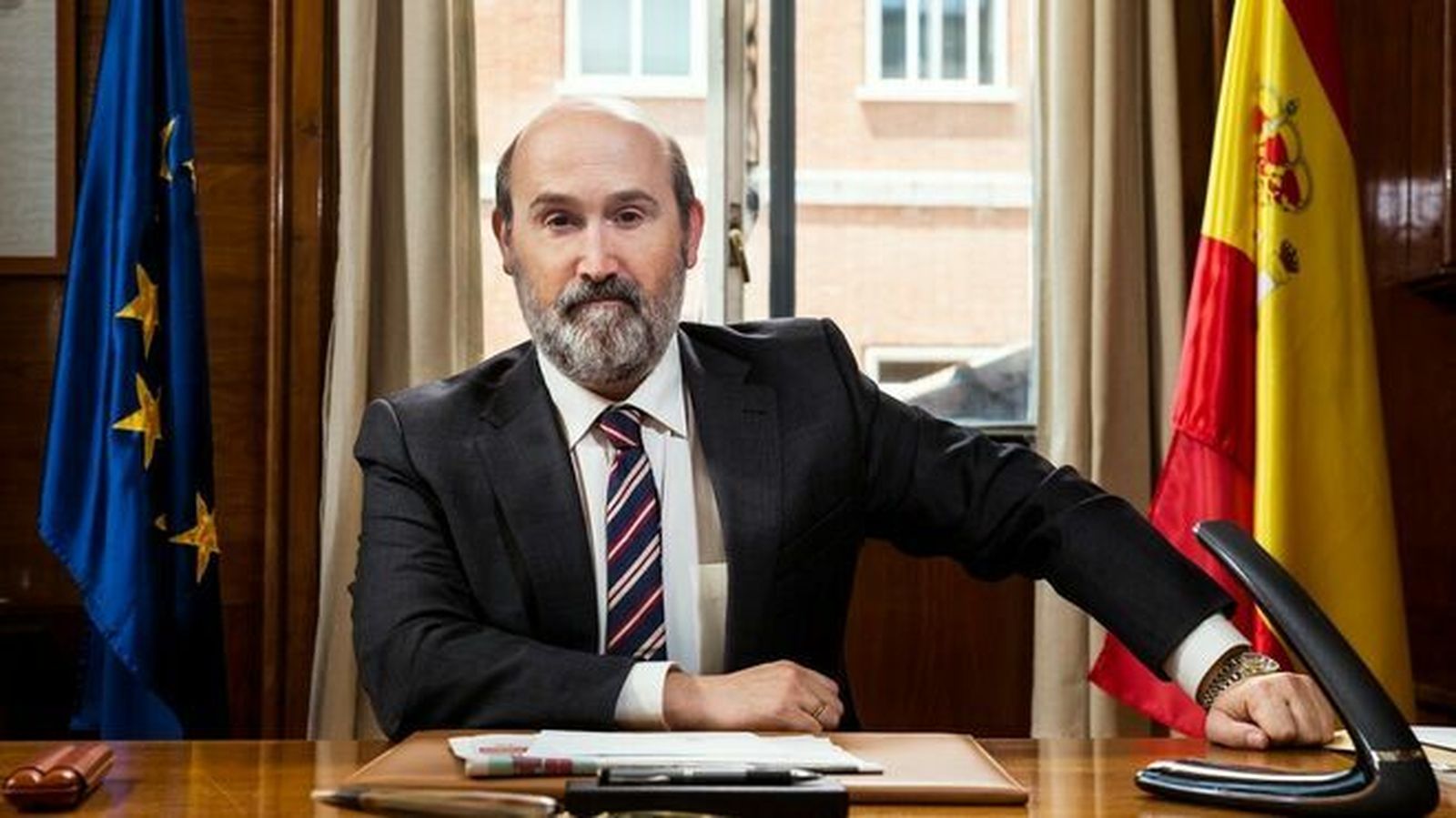 Javier Cámara como el líder de 'Vota Juan