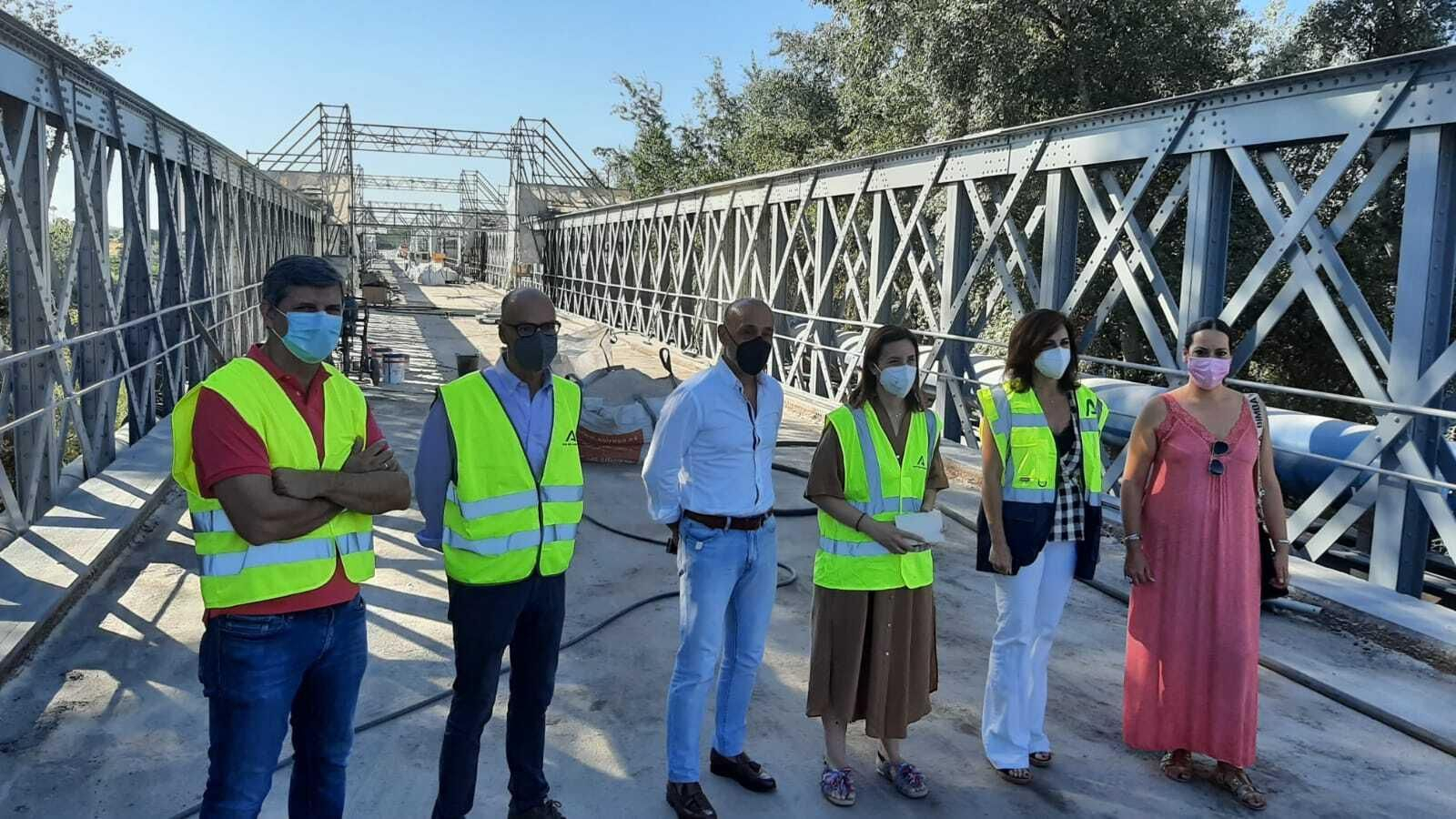 Visita a las obras del puente de hierro de Palma del Río. Visita a las obras del puente de hierro de Palma del Río.