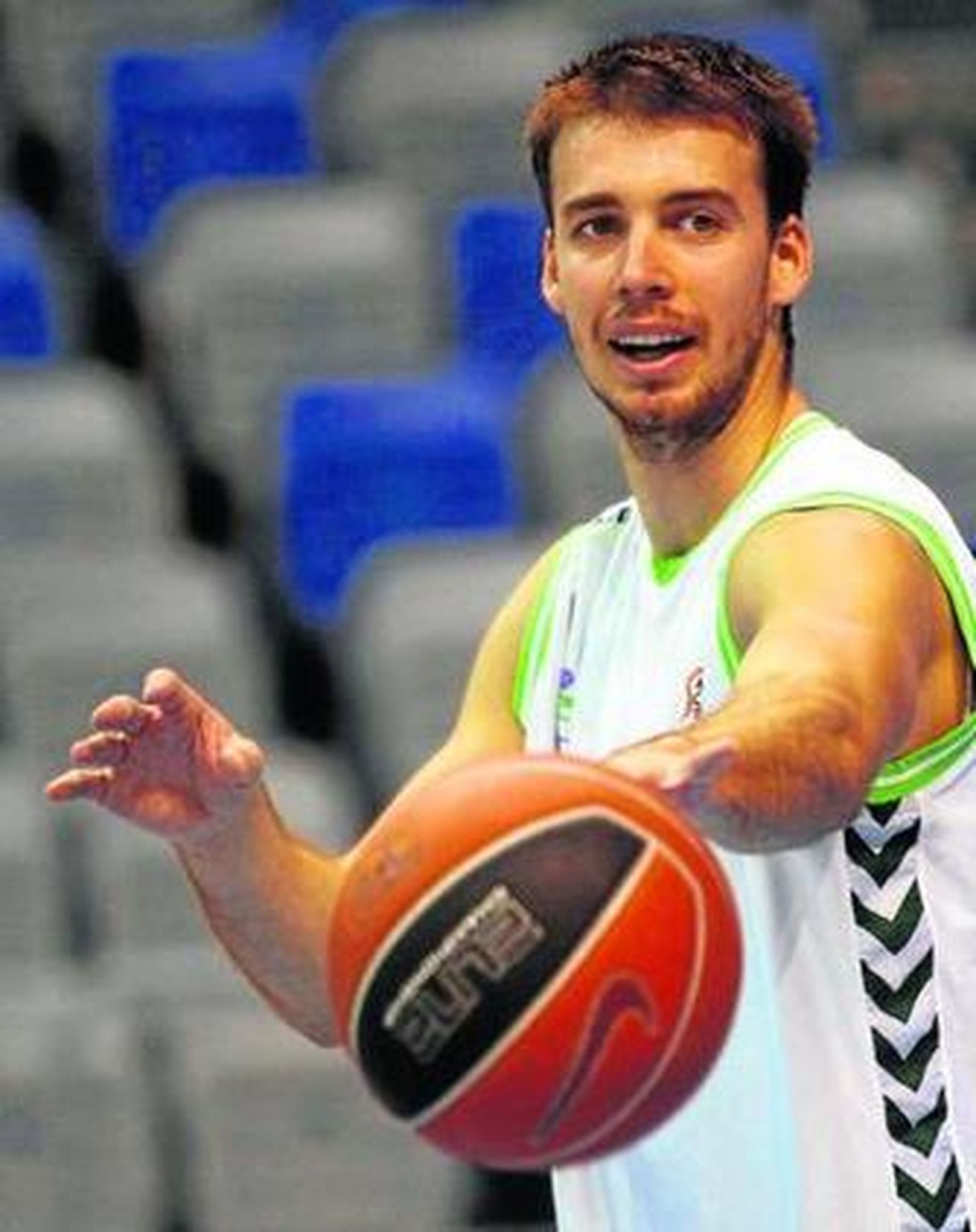 Uros Tripkovic, durante un entrenamiento.