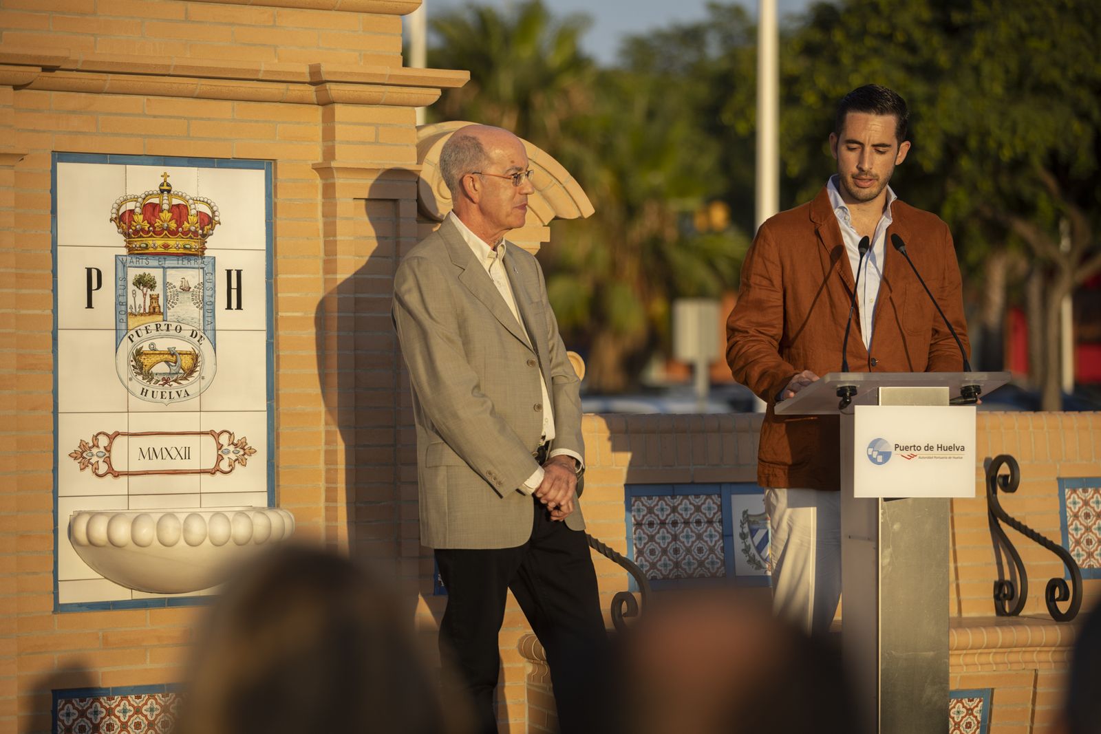 Imágenes de la inauguración De la Fuente de las Naciones en el Paseo de la Ría
