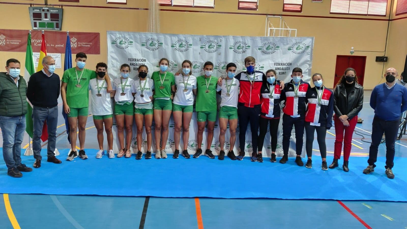 Uno de los podios de las competiciones.