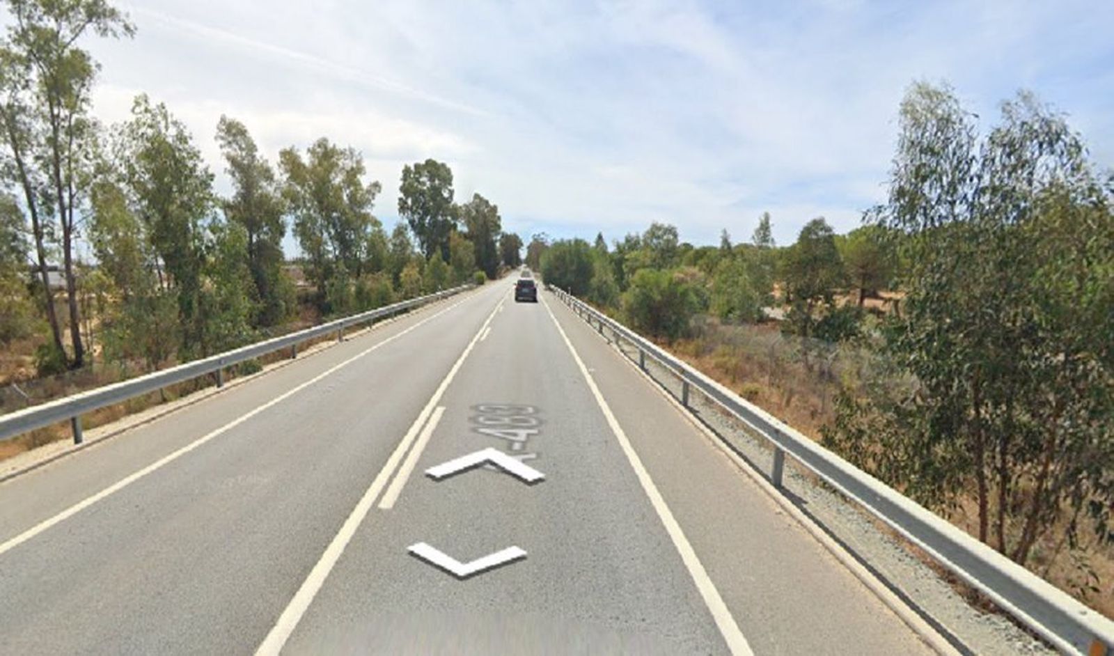 Zona donde se produjo el accidente.