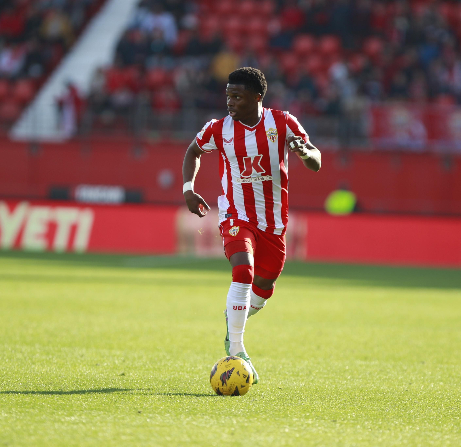 Las mejores imágenes del partido de fútbol U.D. Almería-Girona F.C.