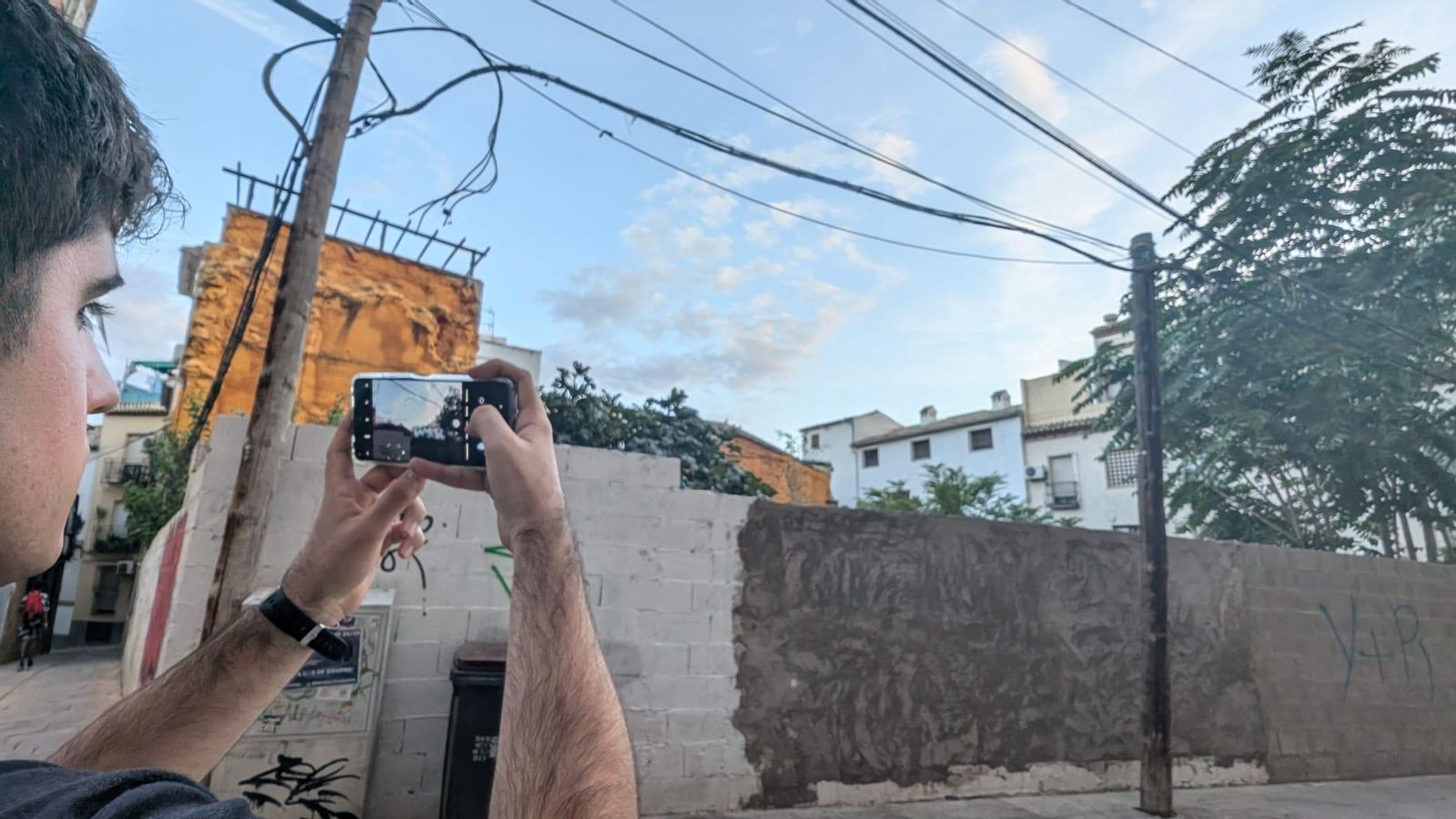 Uno de los espacios recreados por Sergio es el solar que se encuentra tras la catedral.