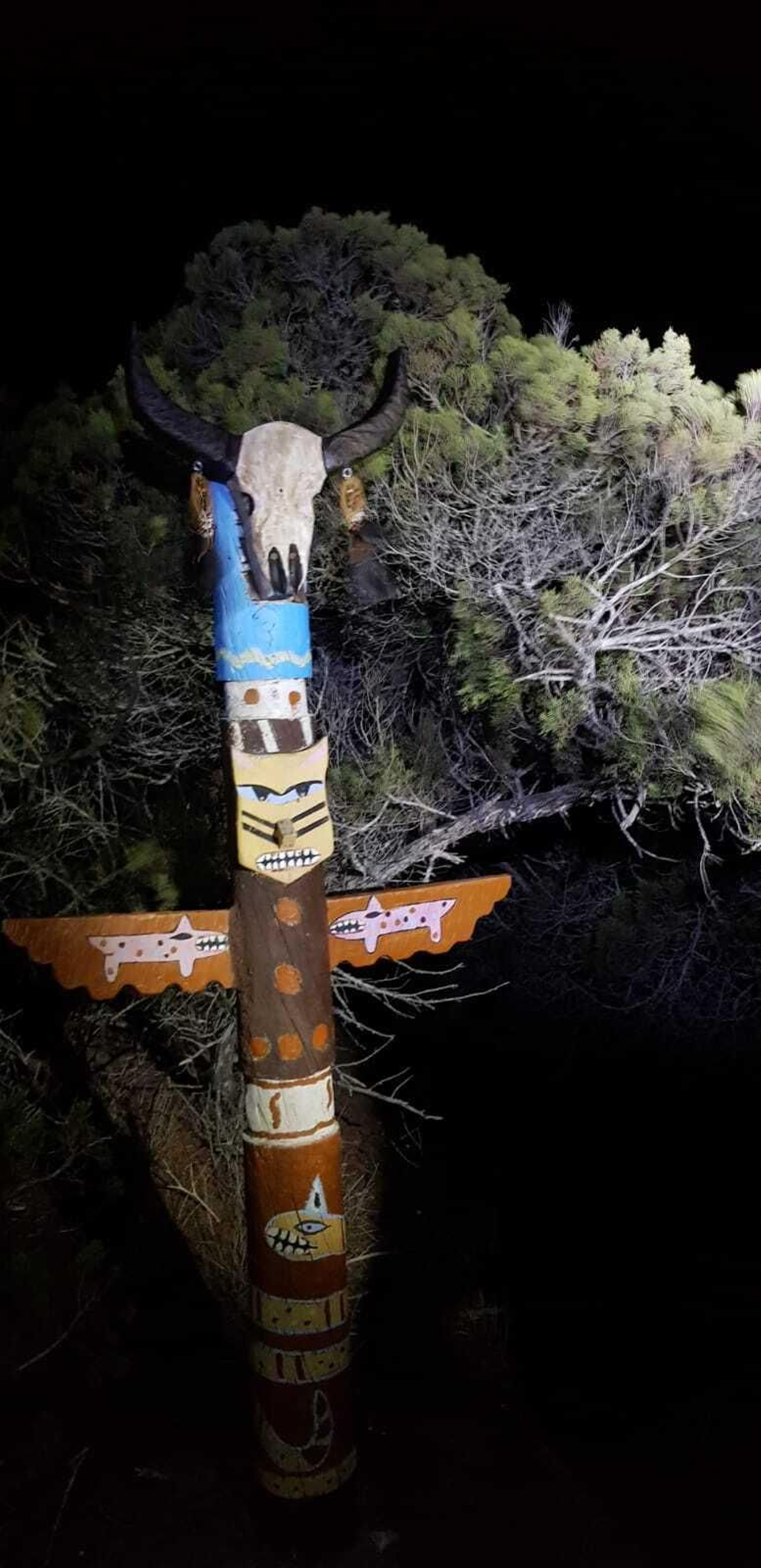 El tótem de Punta Entinas.