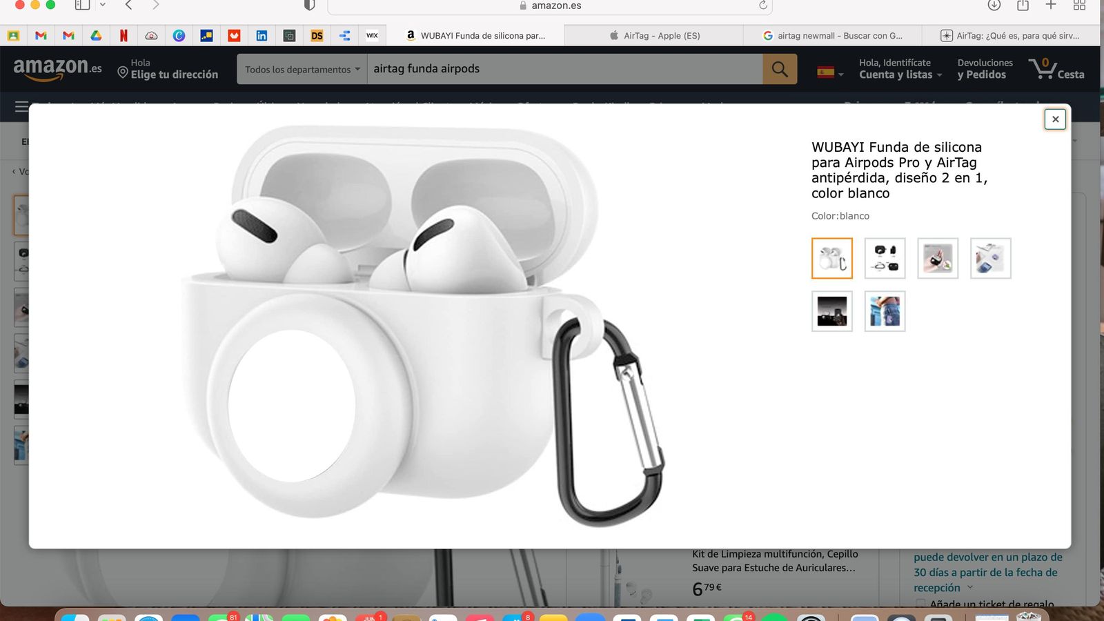 Funda de silicona para Airpods Pro