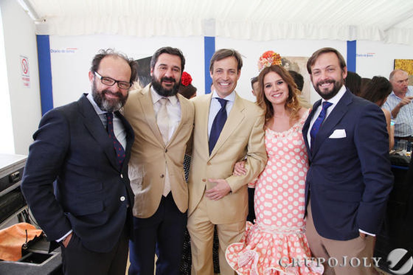 Manuel Urbano (Alesur), José Mena (Gómez Maqueda), Álvaro Osborne (Gesteco), Joaquín Osborne (Osborne Ingenieros) y Marisa López. 

Foto: Vanesa Lobo