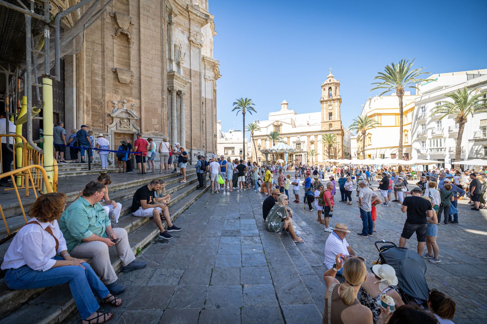 Los turistas que han llegado a Cádiz en los cinco cruceros