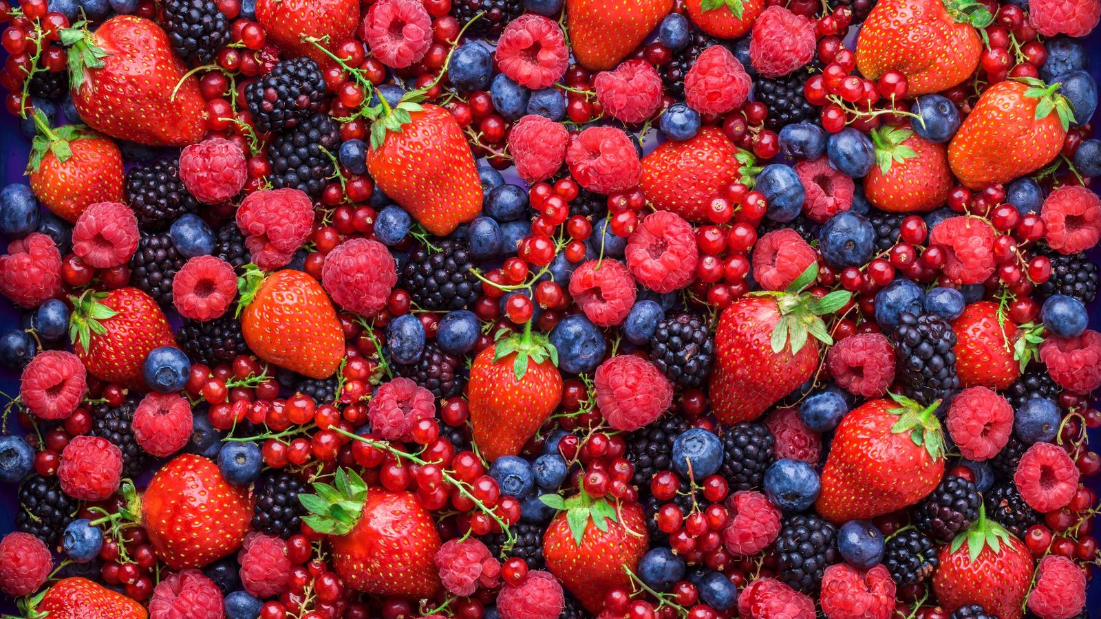 Frutos rojos.