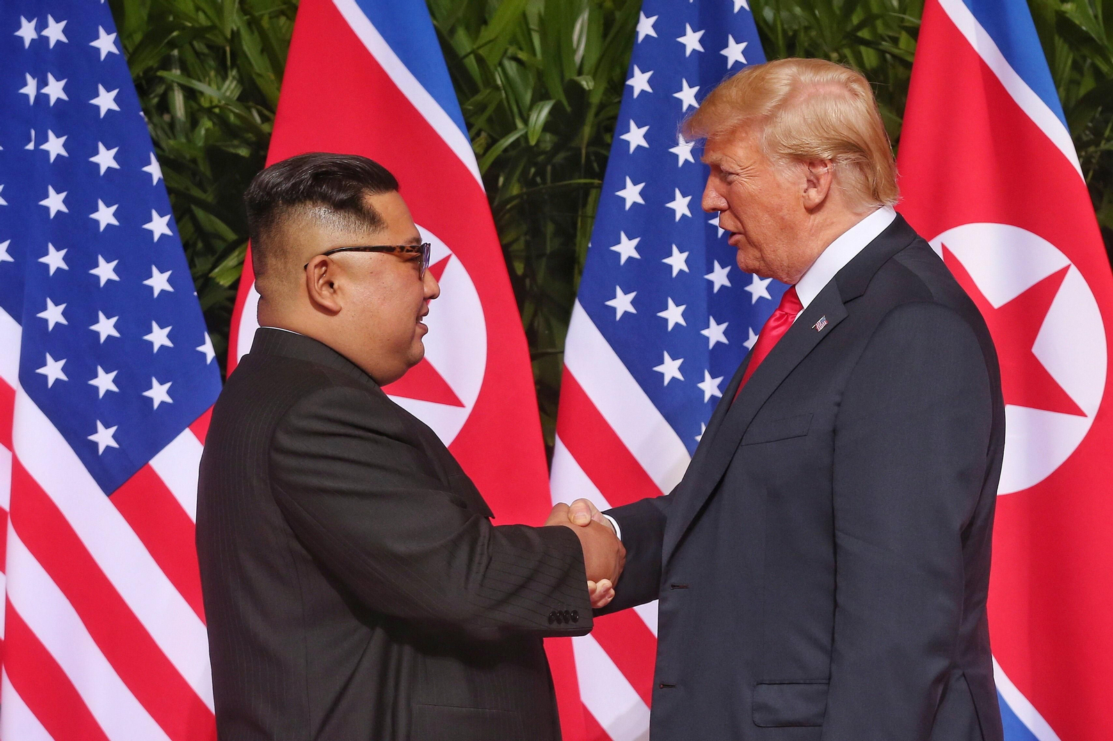 Las imágenes del encuentro entre Kim Jong-un y Trump