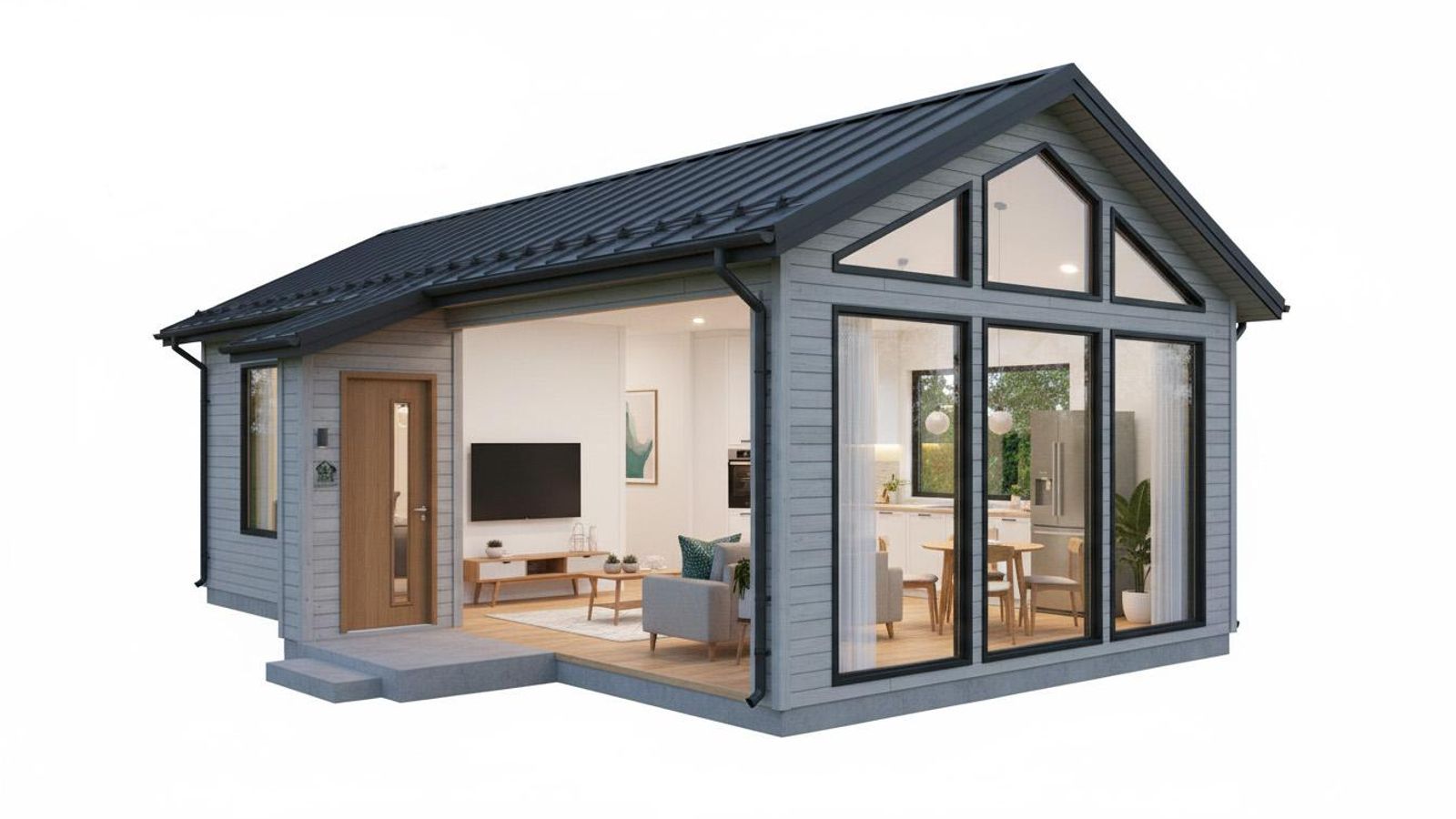 Recreación de una casa prefabricadas