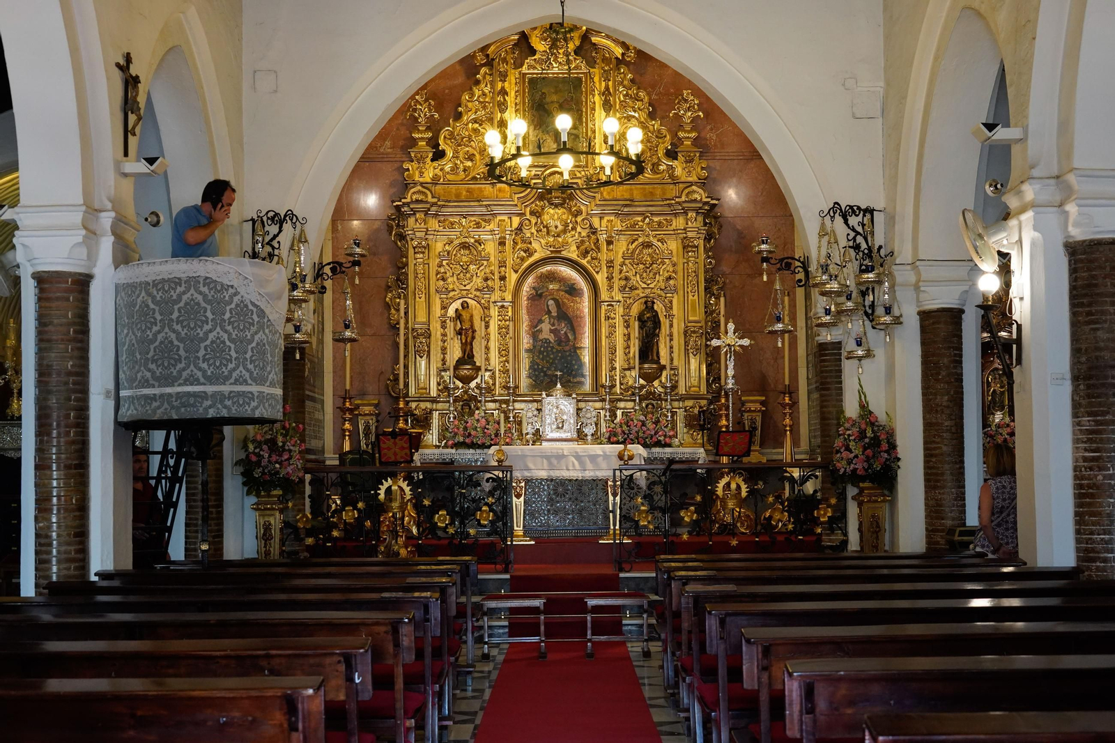 Imágenes del ambiente del Santuario de La Cinta el 23 de agosto