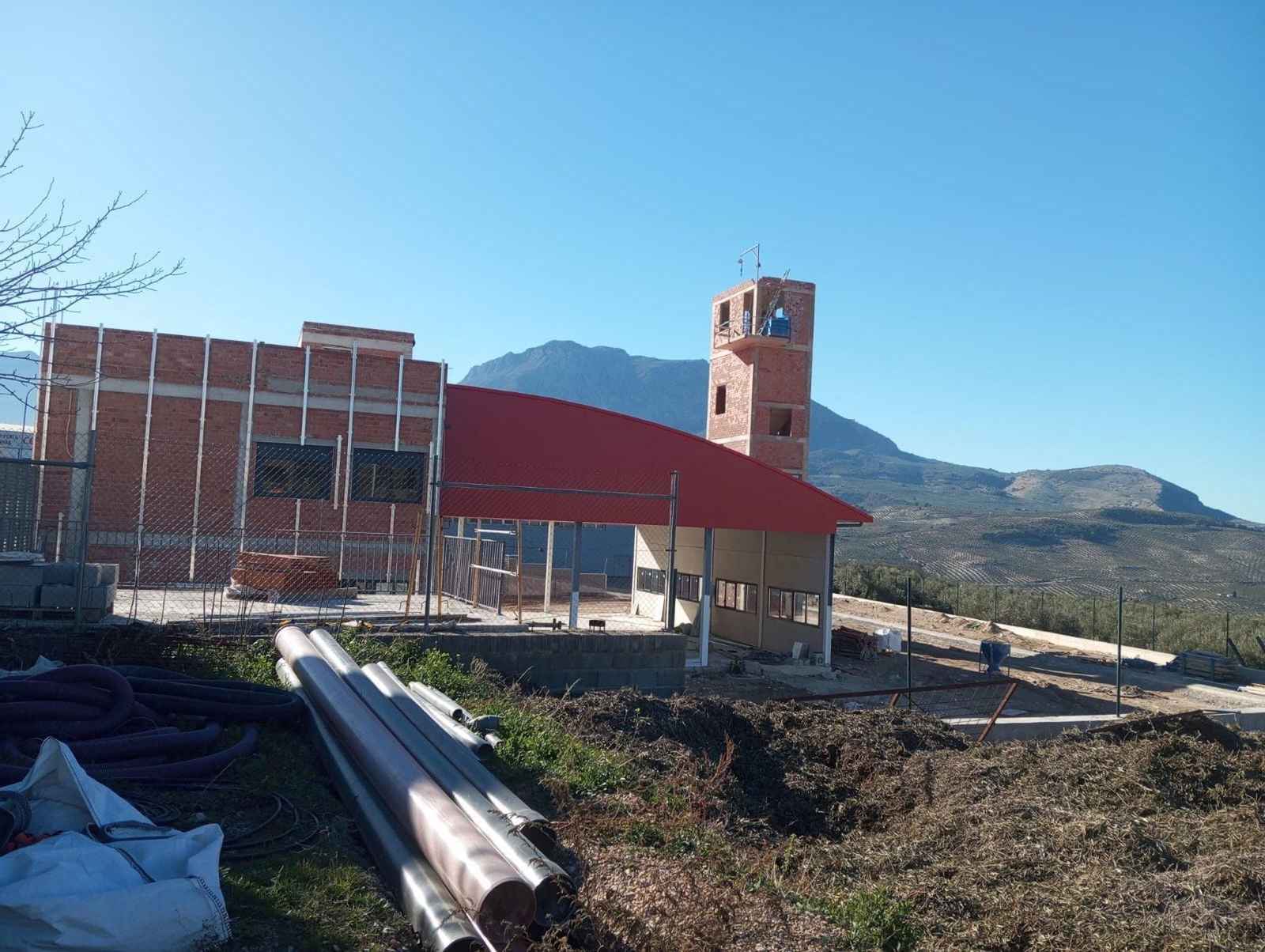 Obras del Parque de Bomberos.