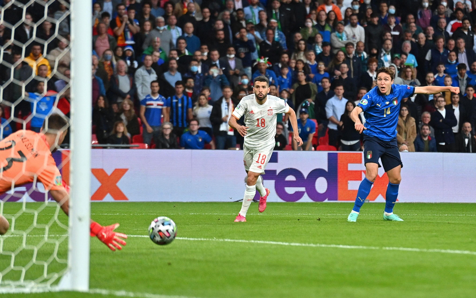 Las imágenes de la semifinal Italia-España de Eurocopa