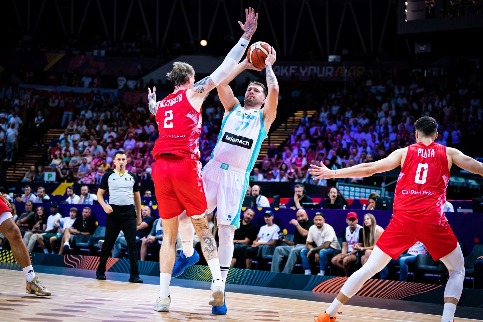 La Polonia de Balcerowski se impone a la Eslovenia de Doncic