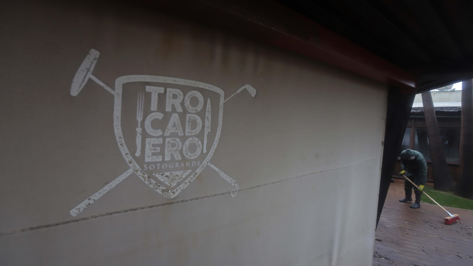 Fotos del restaurante Trocadero Sotogrande tras el temporal