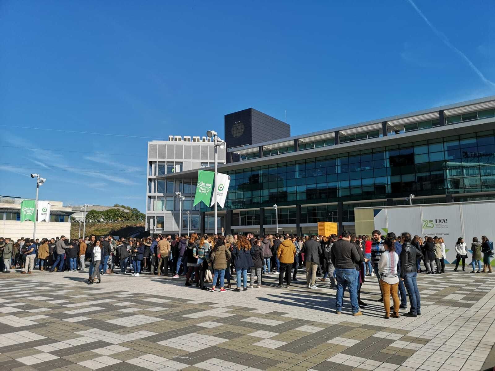 Trabajadores en el Parque Tecnológico de Andalucía.
