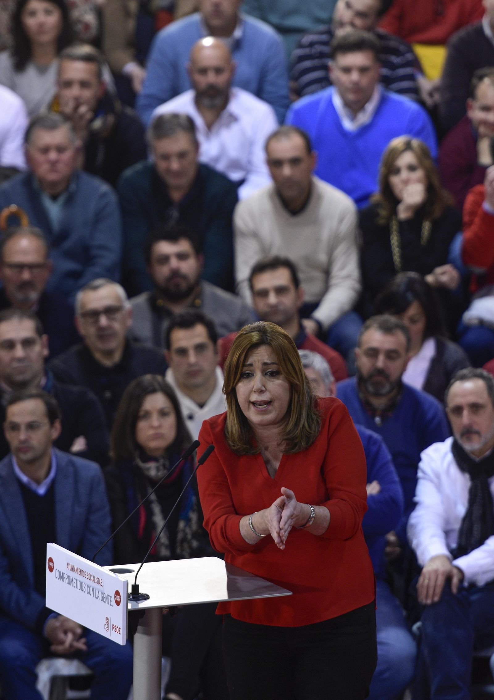 El acto de Susana Díaz con los alcaldes socialistas en Madrid