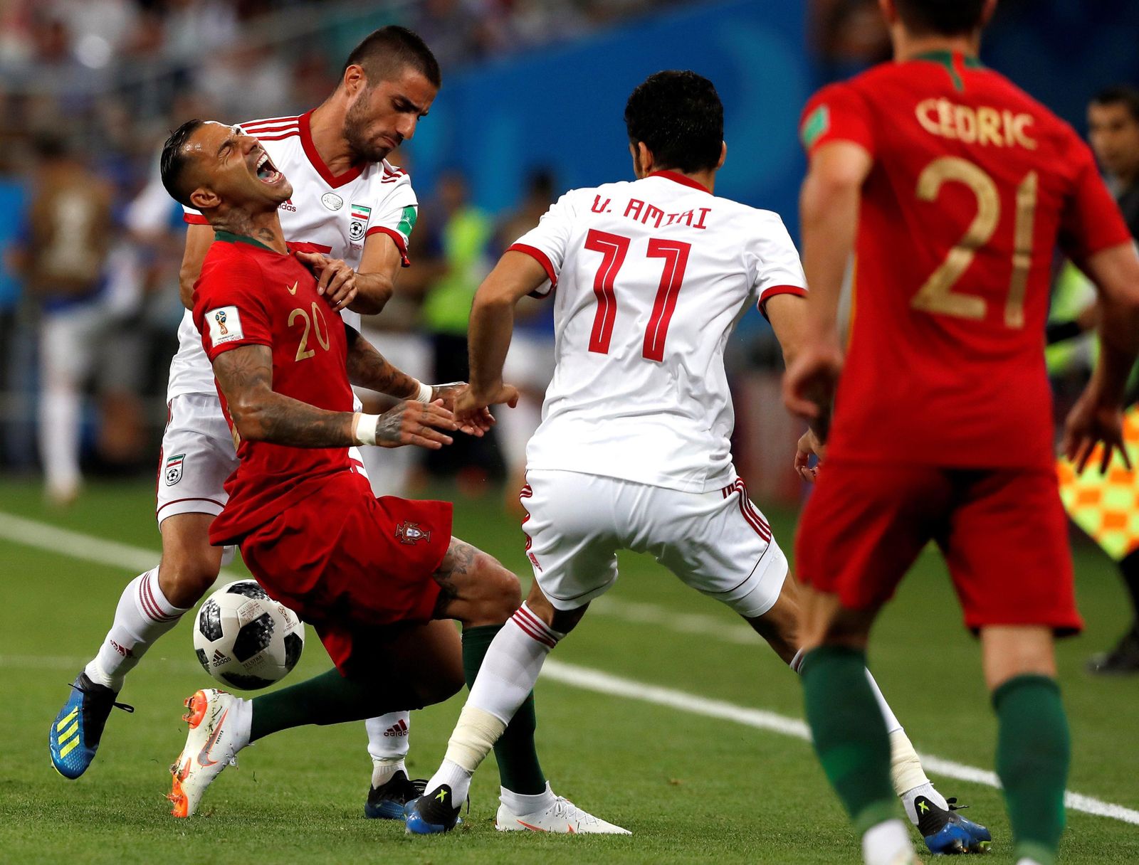 Las imágenes del Irán-Portugal