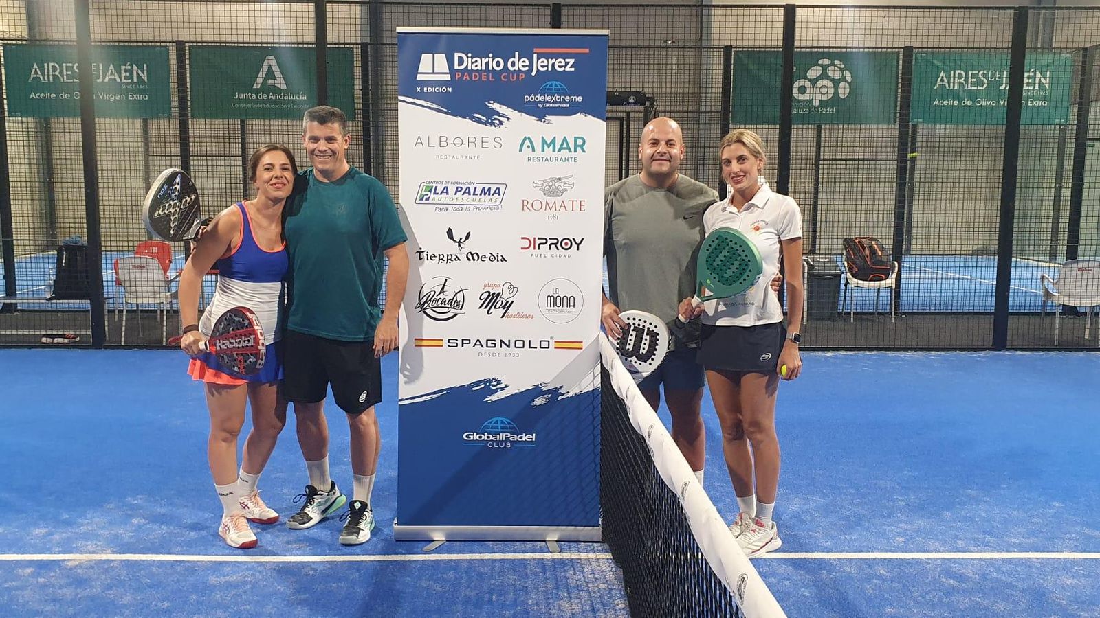 Maria José Lozano y Jorge Romero ante Cristina Clavijo y Alberto Ahumada, Tercera Mixta.