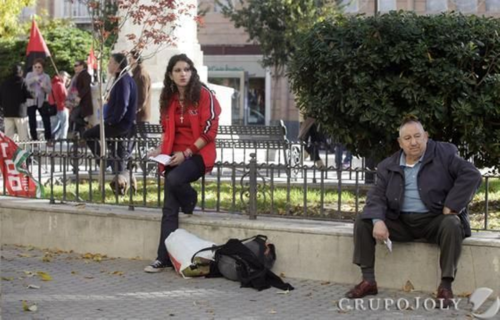 La huelga en el centro. 

Foto: Antonio Pizarro