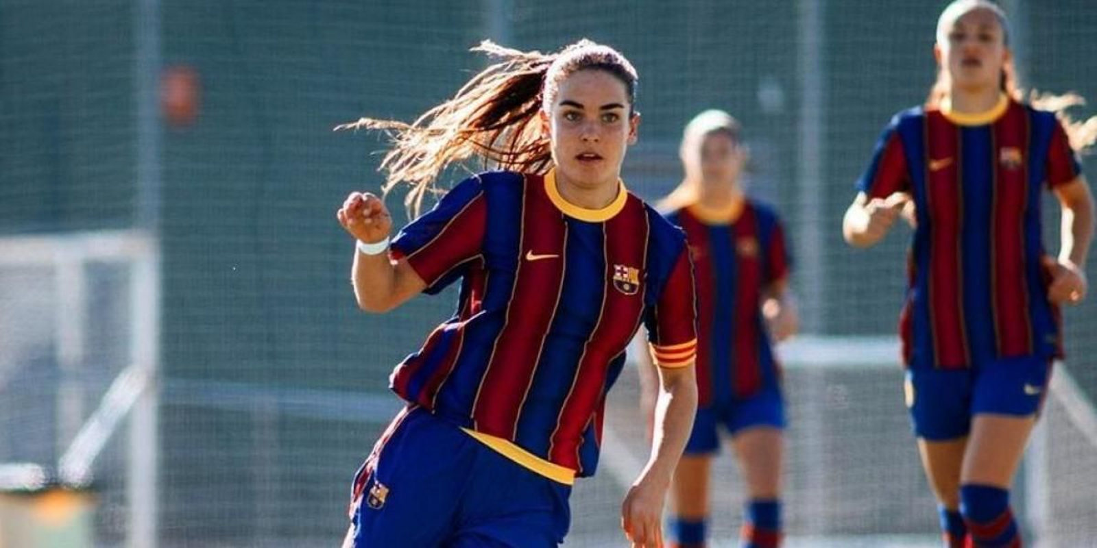 Ari Mingueza, en un partido con el Barça B