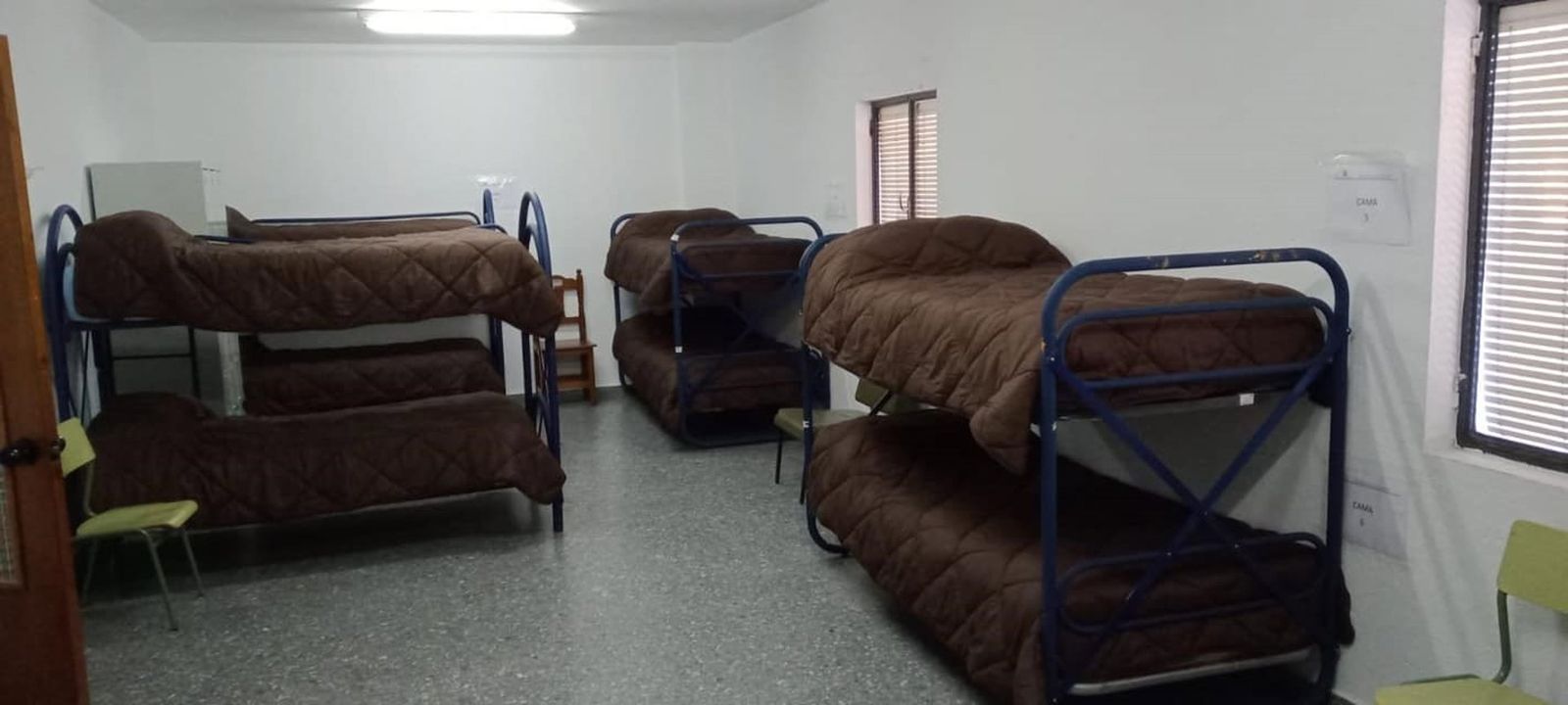 Interior del albergue de temporeros/Archivo.