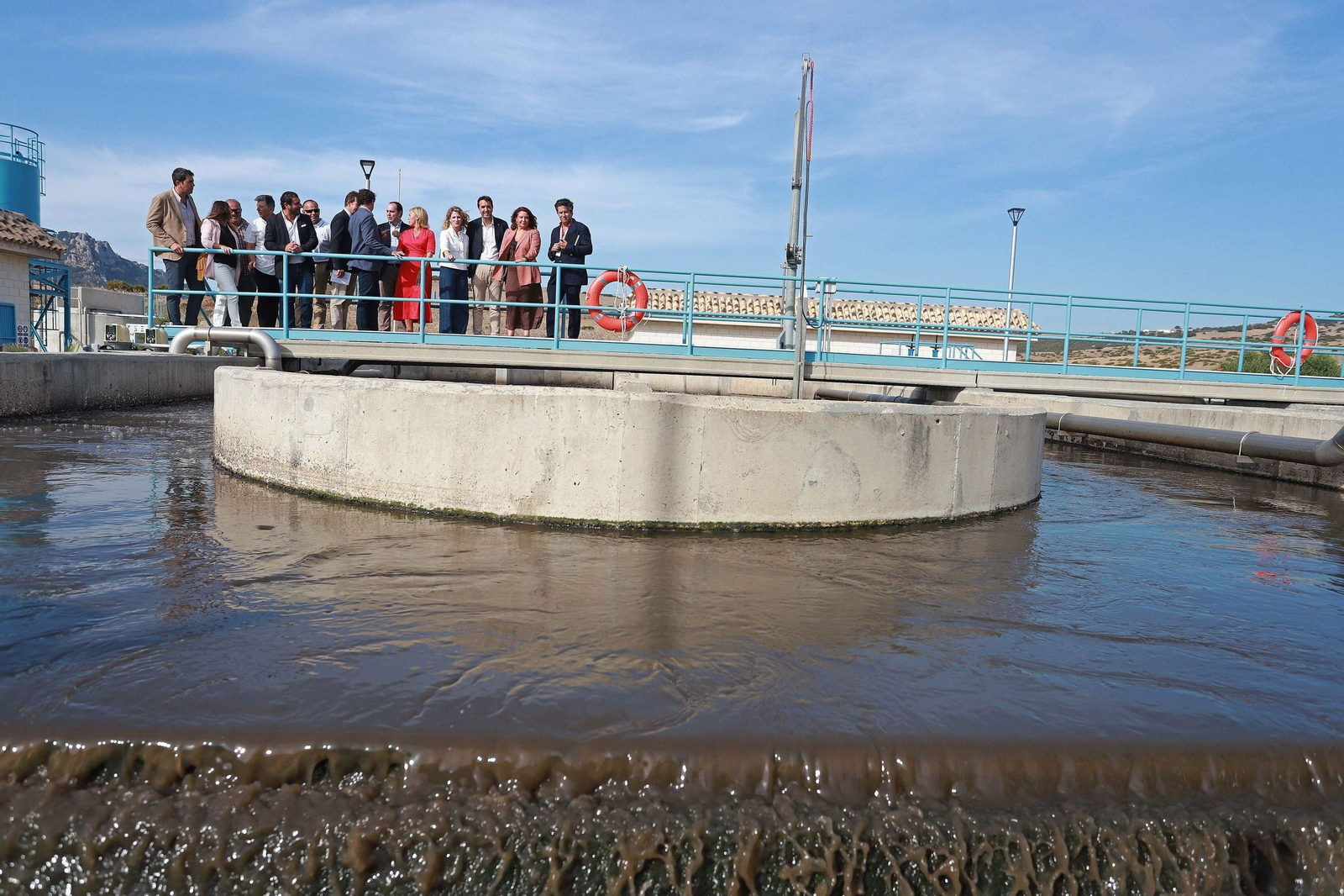 La EDAR de Bolonia, el día de su inauguración.