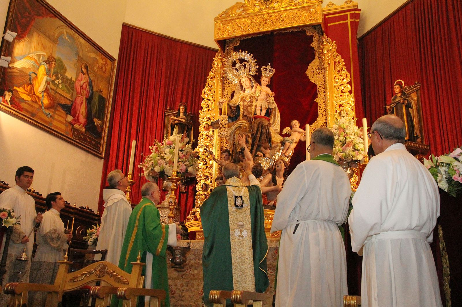 Imágenes de la bendición de la Virgen del Carmen