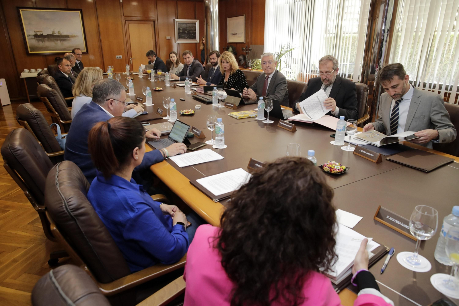 Celebración del consejo de administración del Puerto de Huelva.