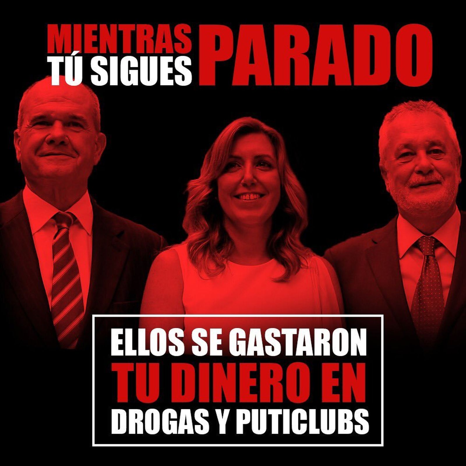 El PP radicaliza la campaña, llama "ratas" a Chaves y Griñán.