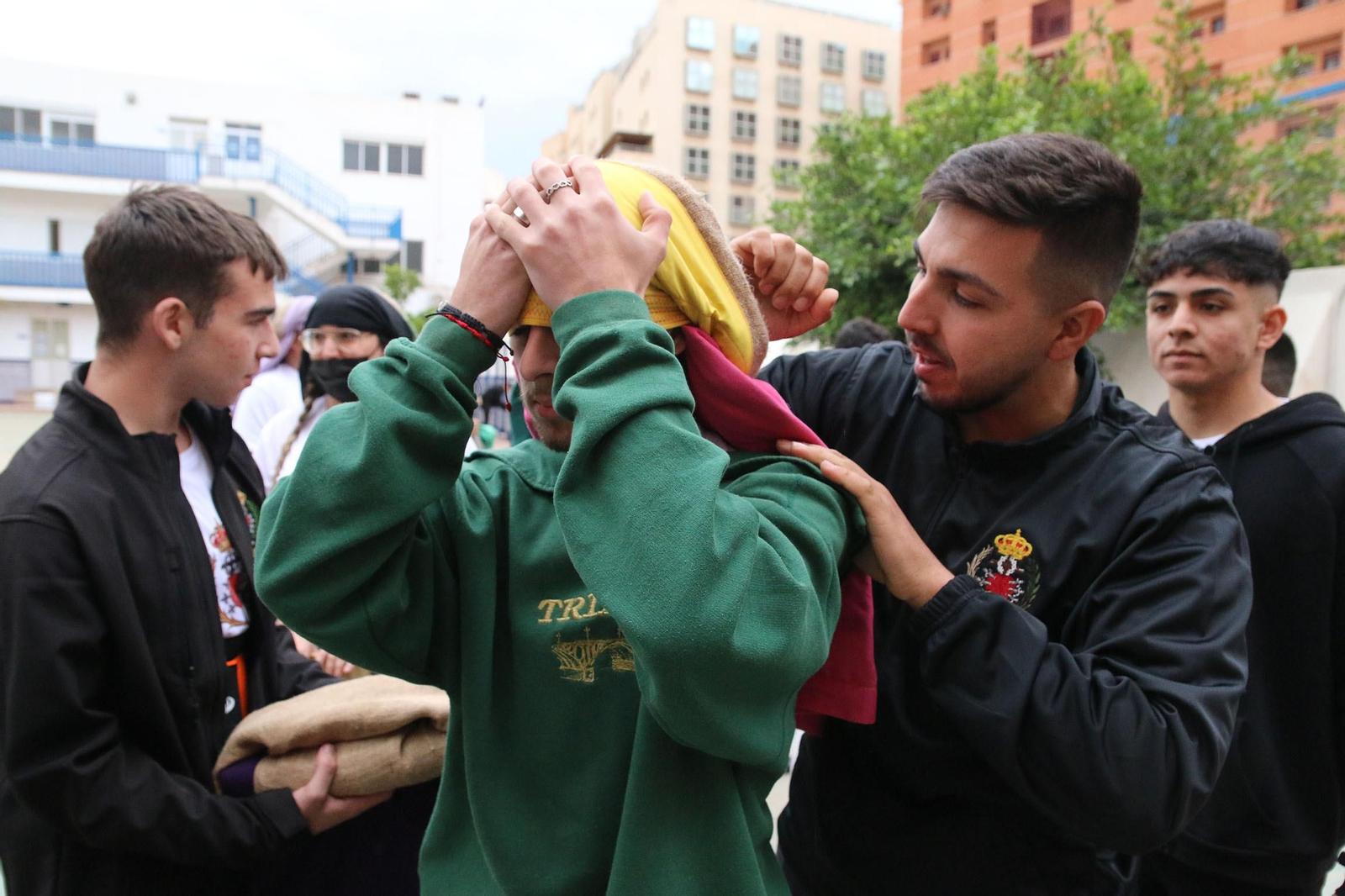 La procesión de las Angustias de Almería, en imágenes