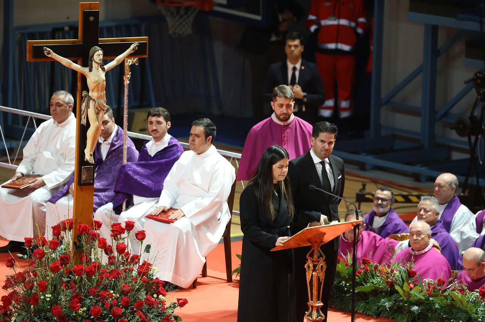 Fotografías de la misa funeral por las víctimas del accidente de tren en Adamuz