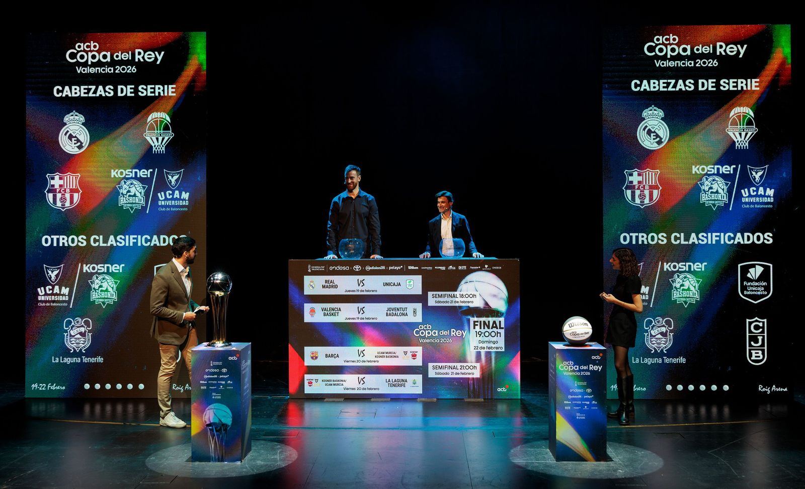 El sorteo de la Copa ACB de Valencia, en fotos