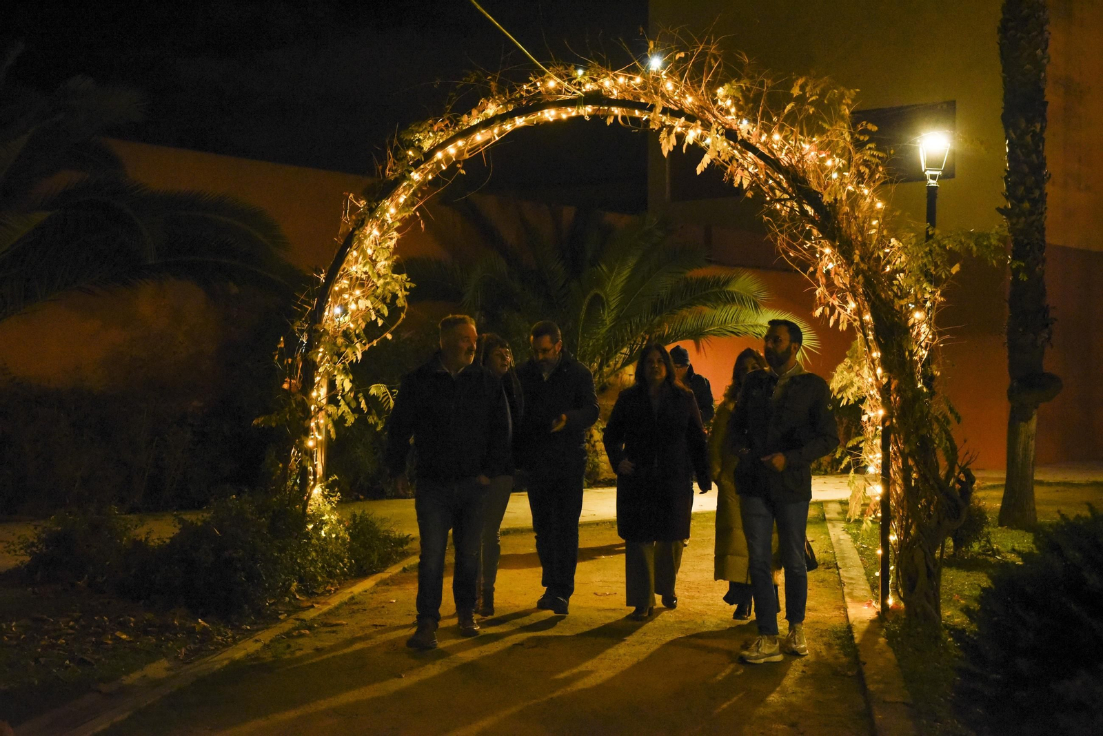 Fotos del poblado navideño de los Jardines Saccone de La Línea