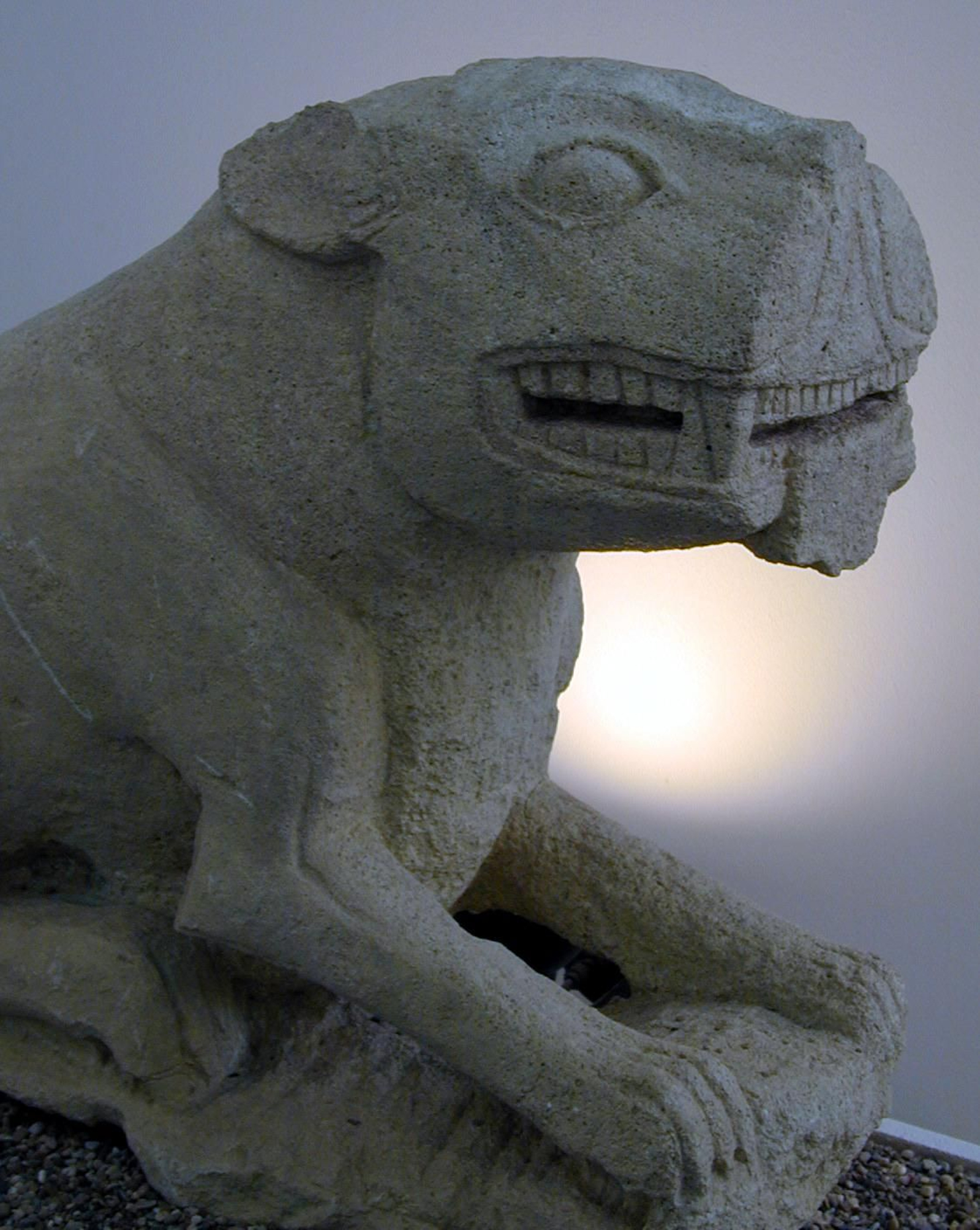 Detalle de la cabeza de la leona de Santaella. Las leonas íberas de Córdoba, en imágenes