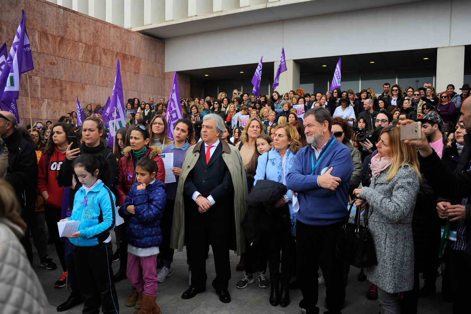 Concentración en la Ciudad de la Justicia.