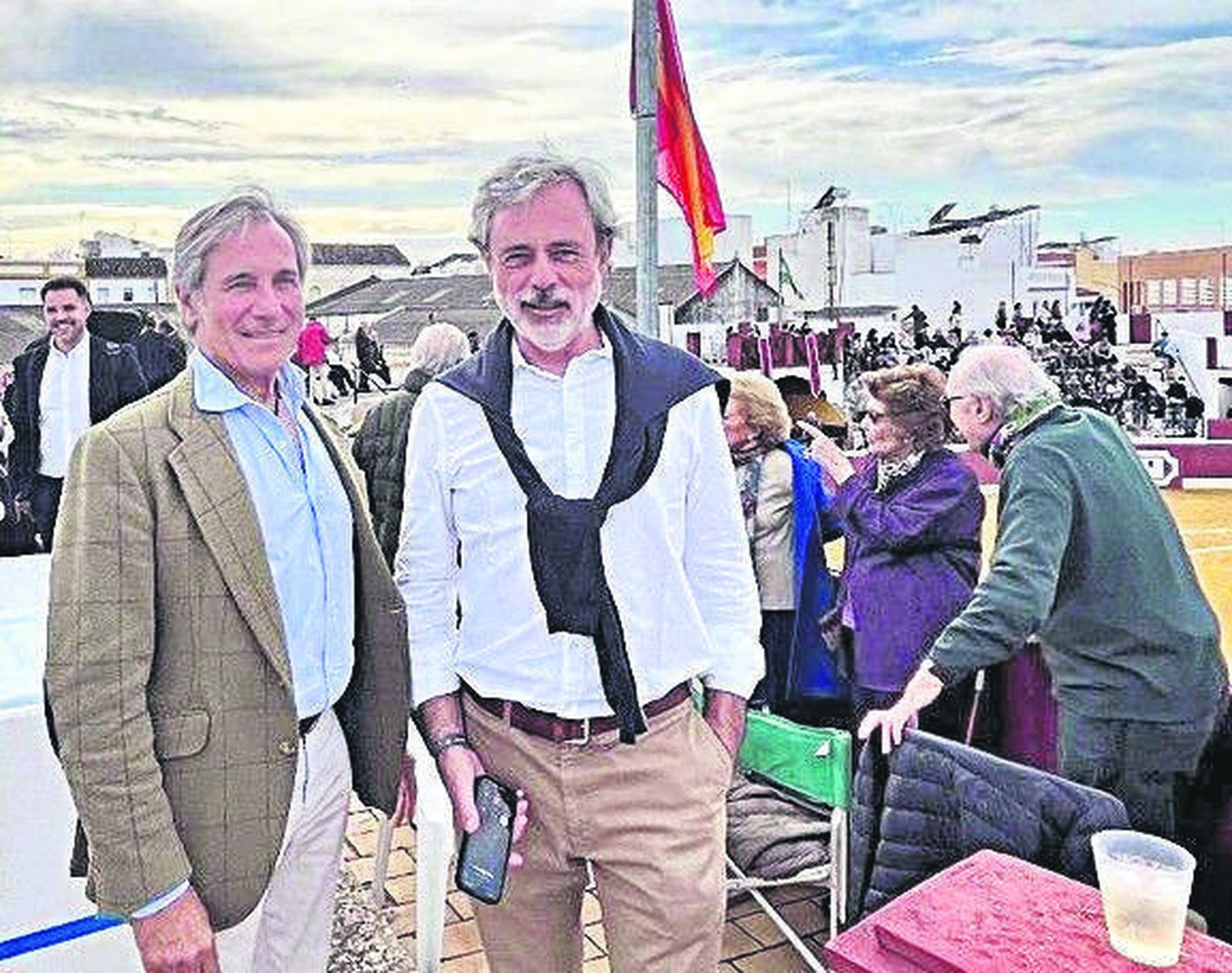 Jorge Manrique y Jaime Bohórquez, durante la jornada.