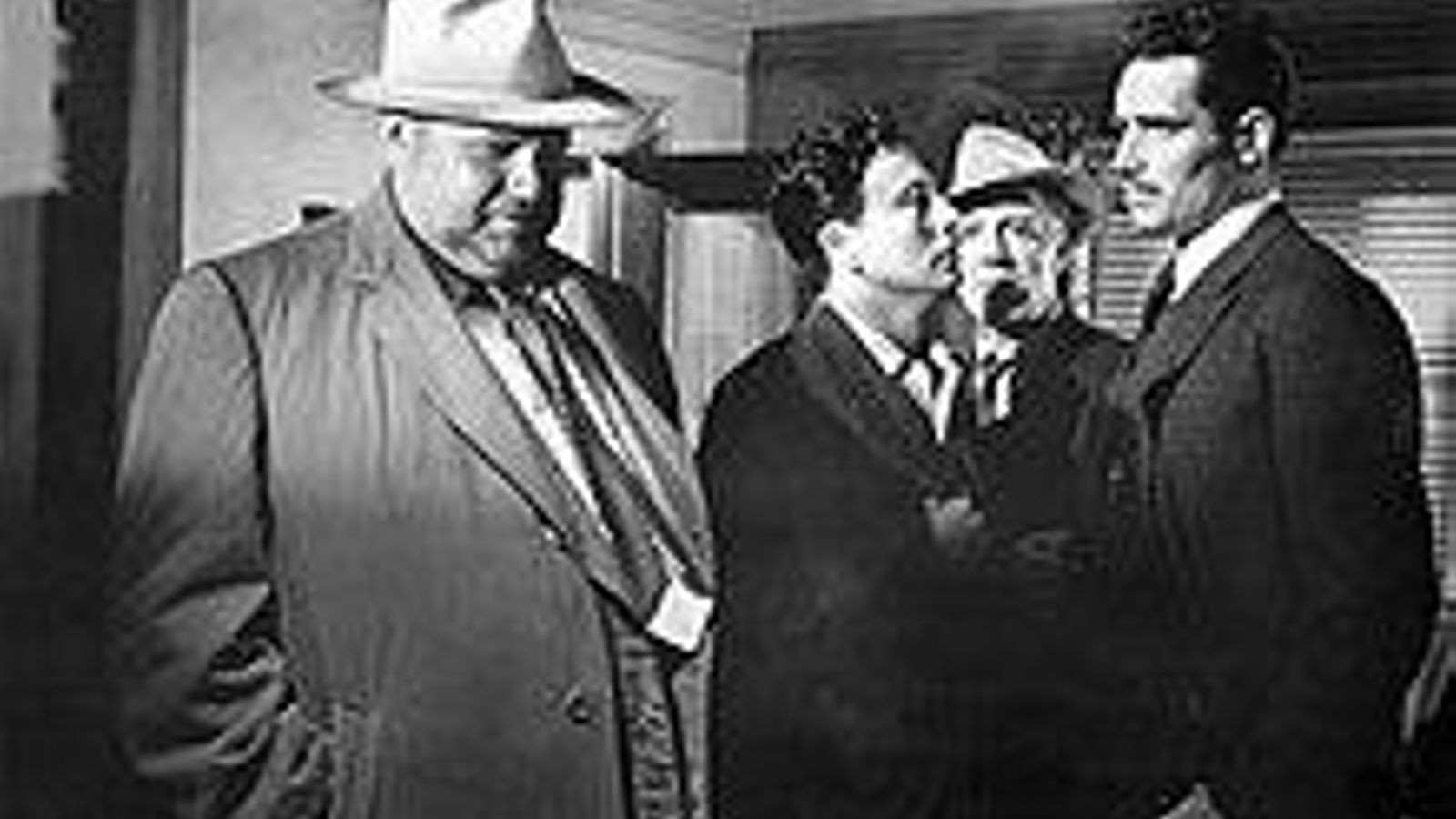 Escena de 'Sed de mal', con Orson Welles y Charlton Heston.