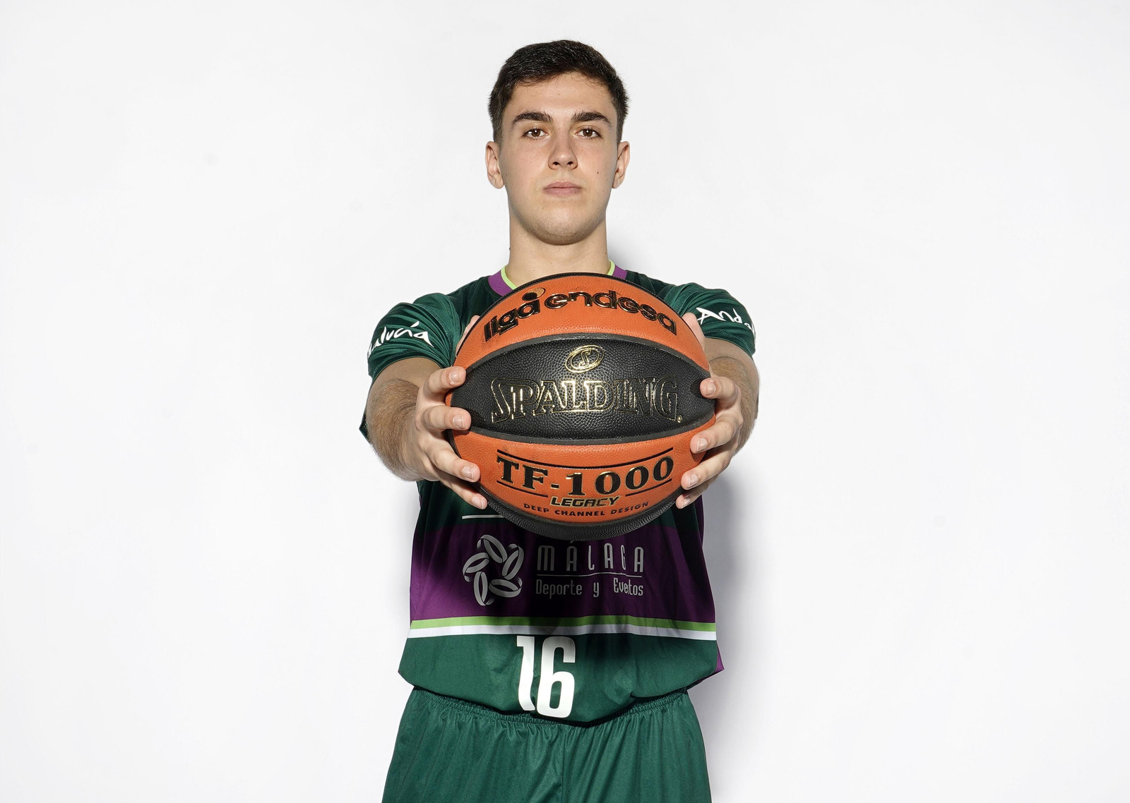 Pablo Sánchez, con la camiseta del Unicaja.