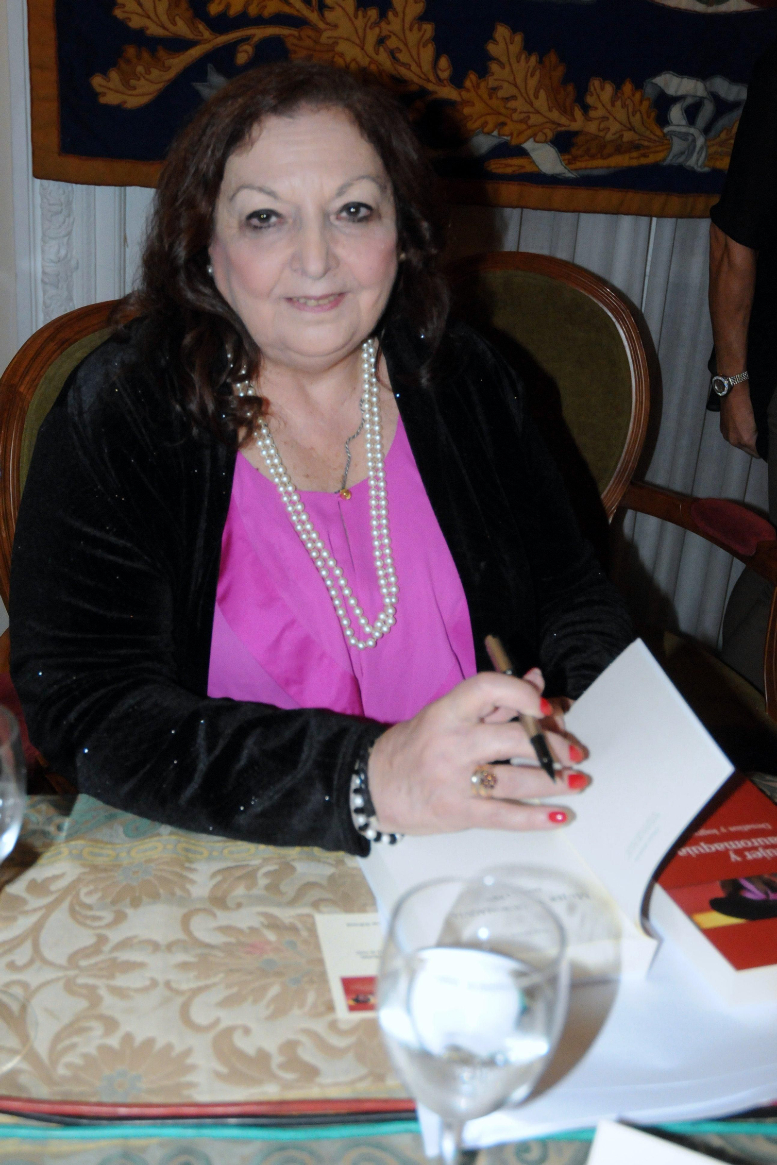 Muriel Feiner, en la presentación de su libro en Madrid.