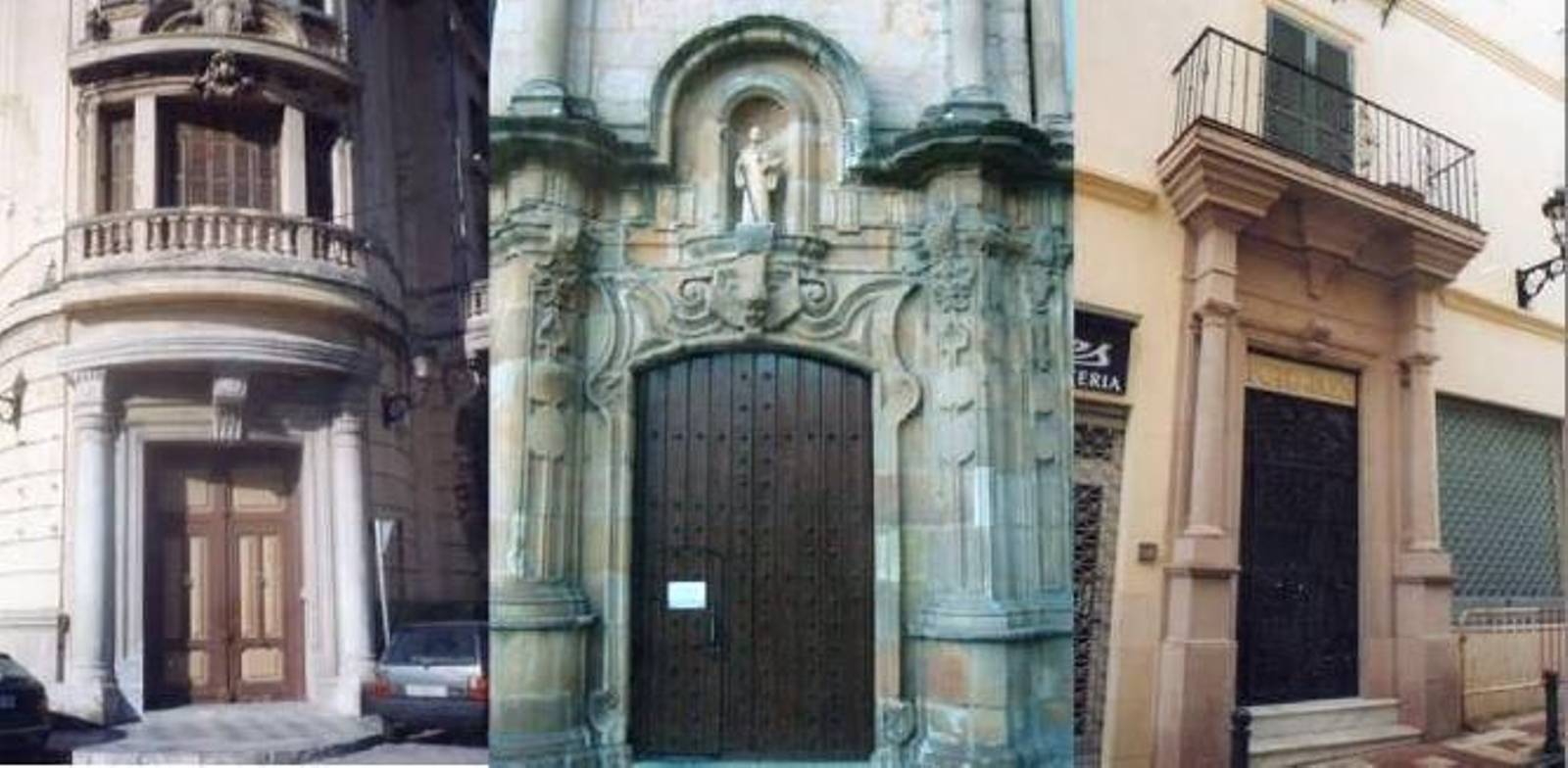 Tres portadas antiguas de Algeciras.