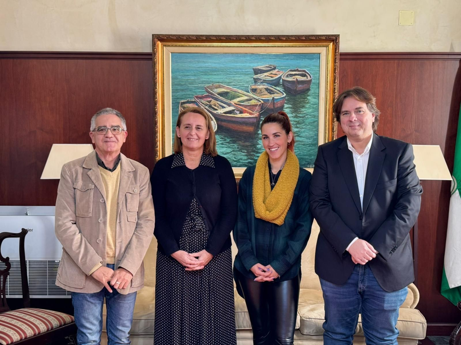 Antonio Fernández, Aurora Salvador, Nazaret Ramírez y José Antonio Piñero