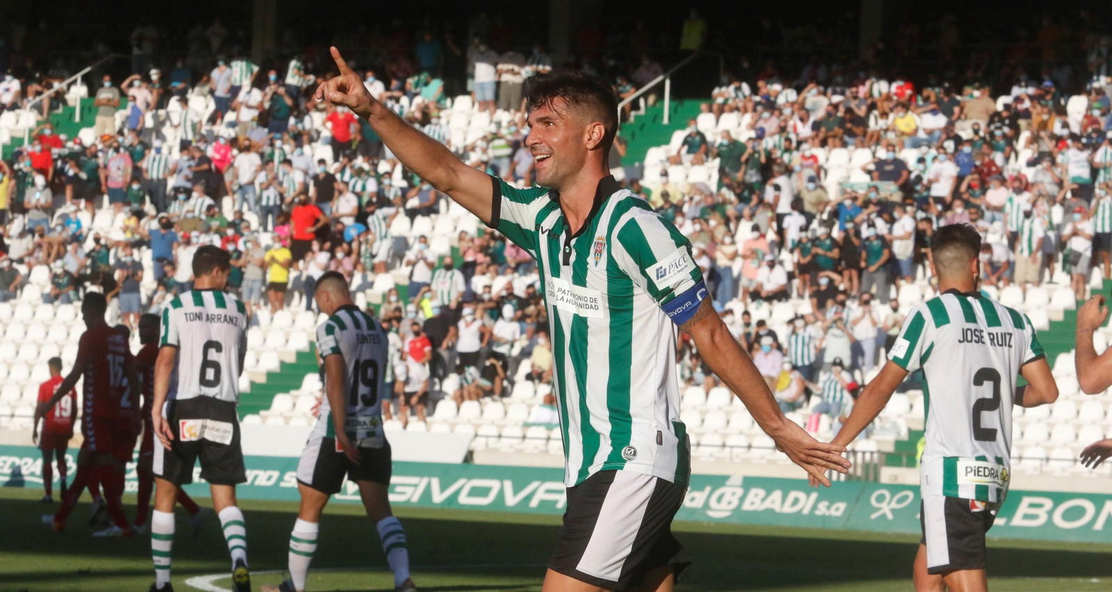 Willy celebra su gol ante el Don Benito. Willy celebra su gol ante el Don Benito.