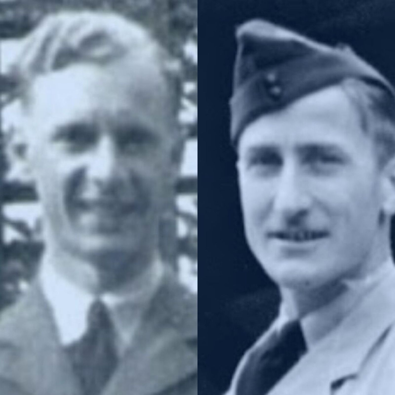 Los sargentos Geoffrey Lennox Avern y Philip Bernard Crossan.