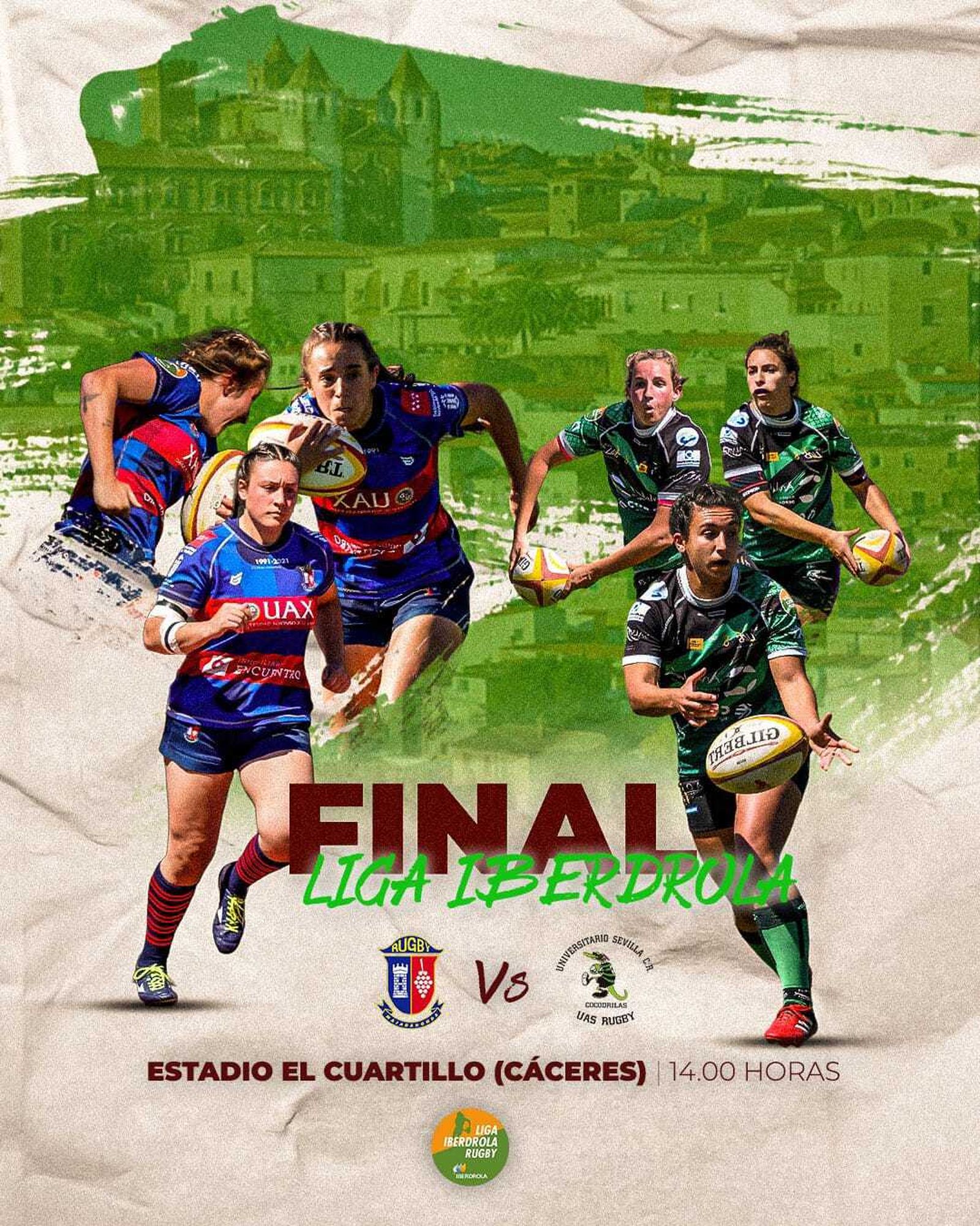 El cartel de la final en Cáceres.