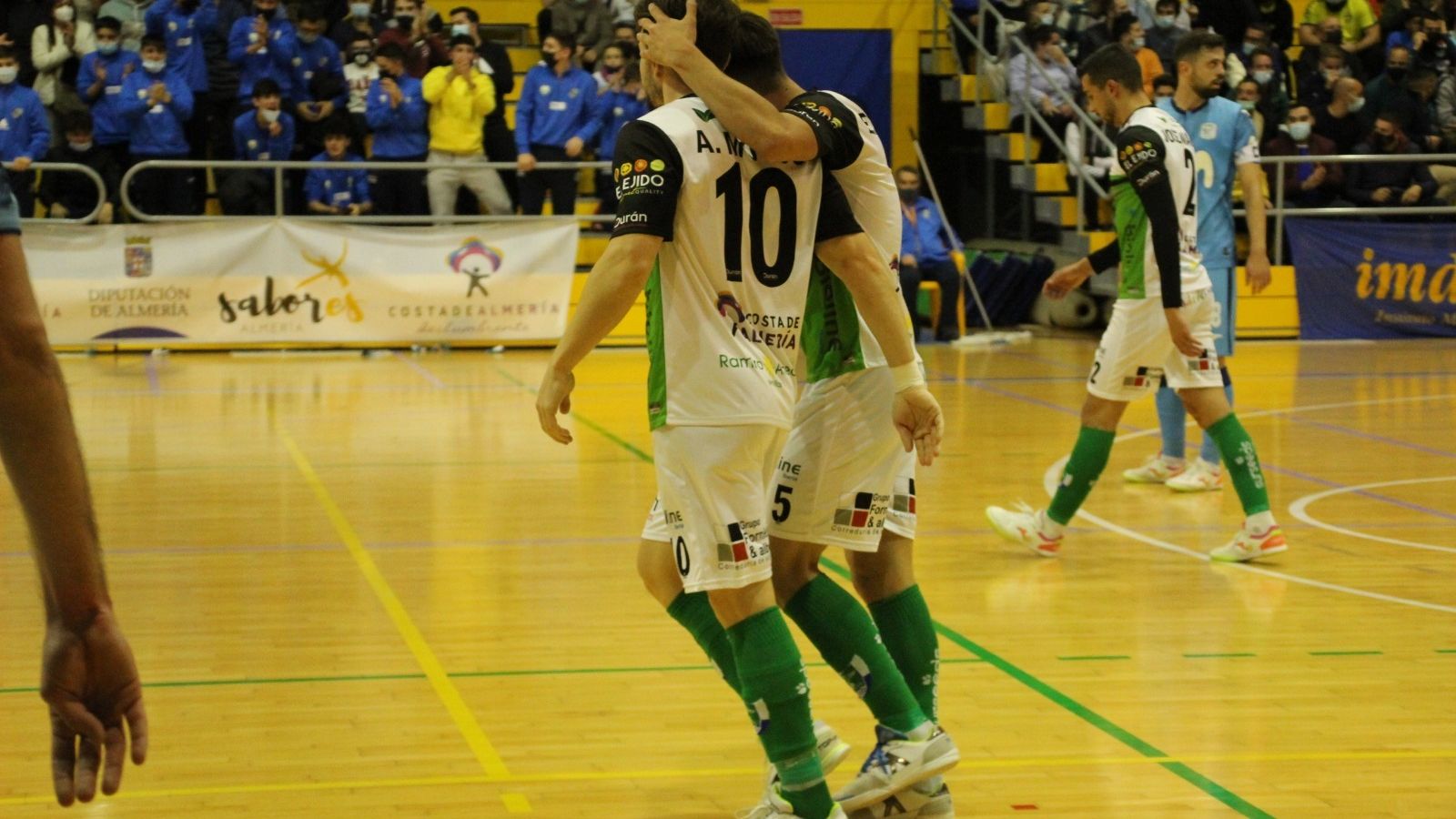 Celebración del gol que ponía por delante a Inagroup El Ejido.