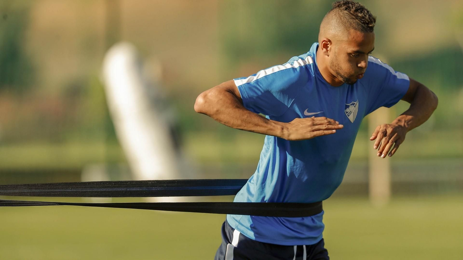 En-Nesyri, en un entrenamiento.