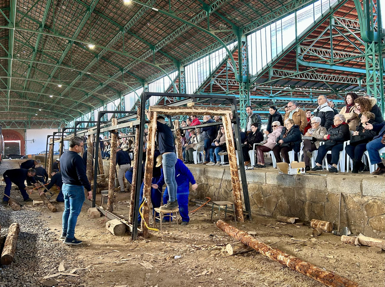 El concurso de entibadores mineros de Peñarroya-Pueblonuevo, en imágenes